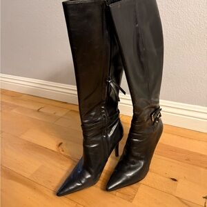 Polo by Ralph Lauren Sleek Black Heeled Boots
